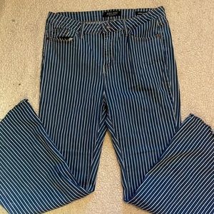Judy Blue Super Flare Pin Stripe Jeans